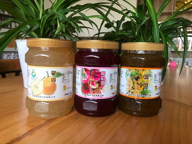 雪梨花茶、玫瑰花花茶、桂花花茶