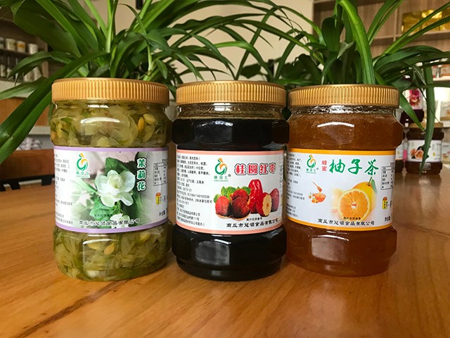 茉莉花花茶、桂圓紅棗花茶、柚子花茶